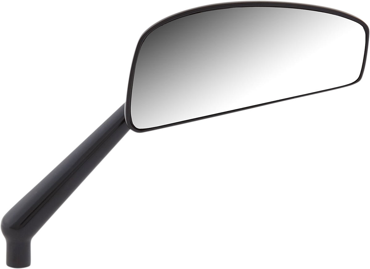 Arlen Ness Tearchop Right Mirror Black Aluminum - Click Image to Close