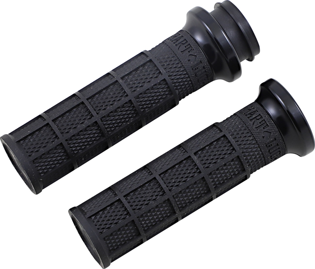 ODI Hart-Luck V-Twin Lock-On Grips Black for Cable Throttle - Lock-On grips for Harley cable throttle models - Click Image to Close