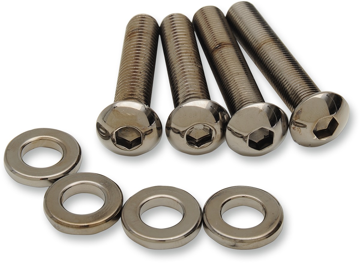 Drag Specialties Shock Mount Kit Chrome Fits Harley-Davidson XL Models - Click Image to Close