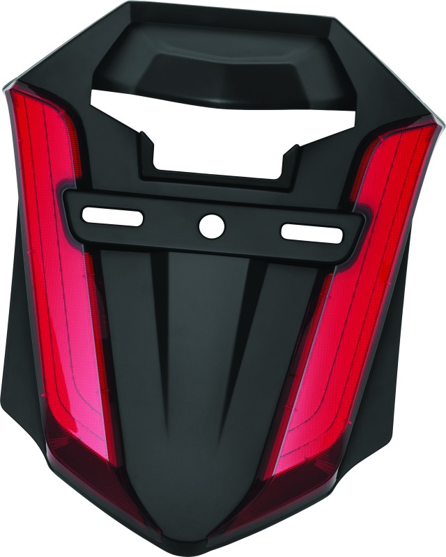Kuryakyn Omni LED Rear Fender Cover Satin Black Fits 18-20 GL1800 - Click Image to Close