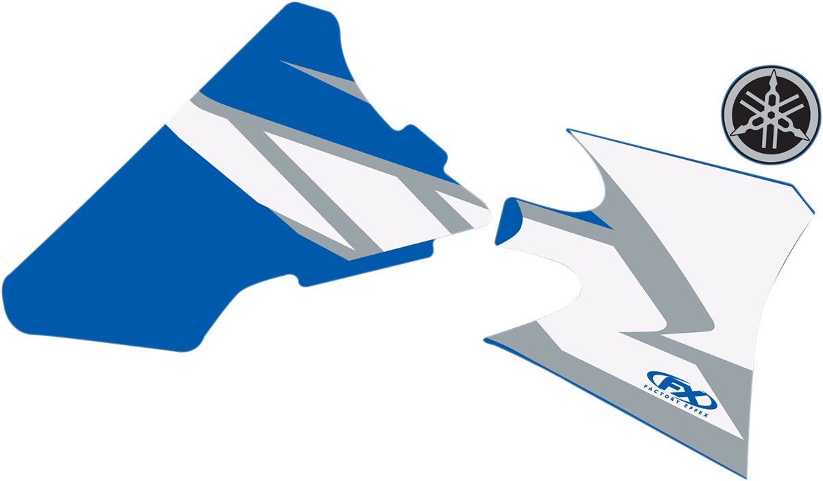 Factory Look Tank / Shroud Graphics - 2004 Style - for 03-05 Yamaha YZ450F - Click Image to Close