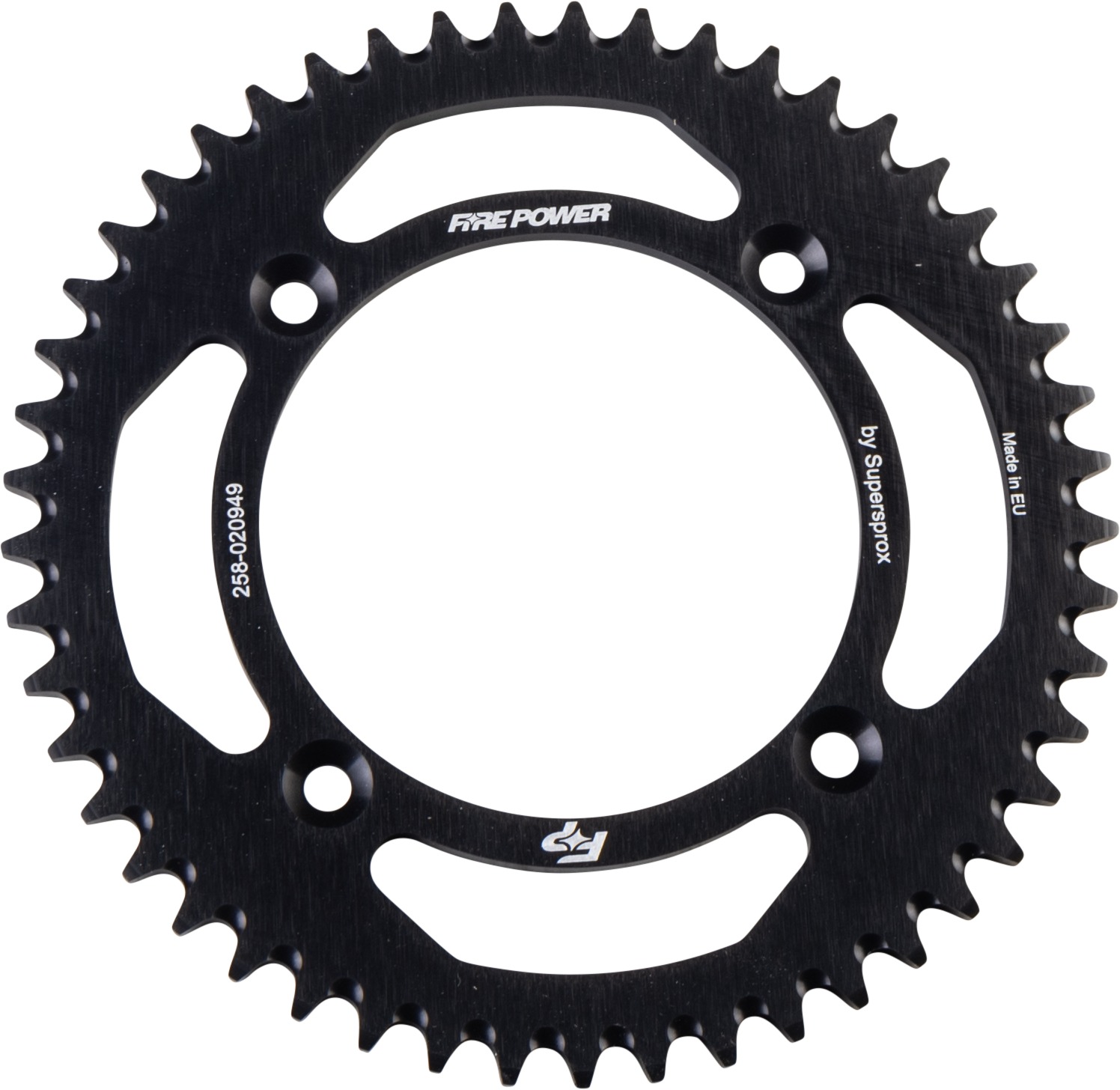 Fire Power Rear Aluminum Sprocket 49T Black For Honda CR80R/CR85R/CR150R - Click Image to Close