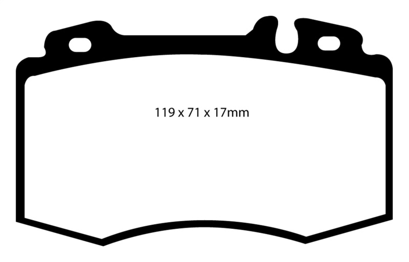 Yellowstuff Front Brake Pads - For 02-04 Mercedes-Benz C32 AMG (W203) 3.2 Supercharged - Click Image to Close