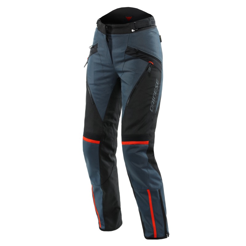 Dainese Tempest 3 Lady D-Dry Pants Ebony Black Lava-Red Size 38 - Waterproof women's riding pants, Ebony/Black/Lava-Red, 38 - Click Image to Close