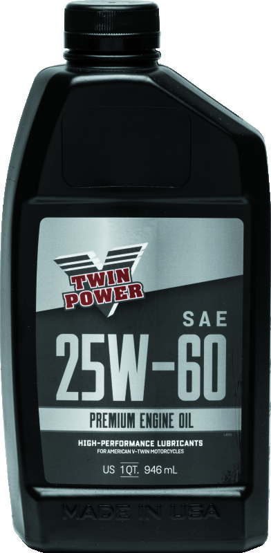 TwinPower 25W60 Premium Engine Oil Quart Case of 12 - Case of 12 quarts, 25W60 engine oil - Click Image to Close