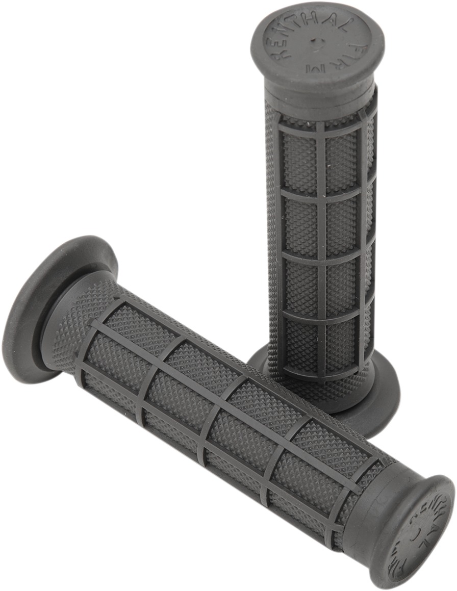 ATV Grips Firm Diamond/ Waffle - Charcoal - Click Image to Close