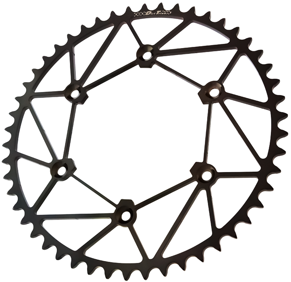 50 Tooth Black Steel Rear Sprocket - For CR, CRF, & XR - Click Image to Close