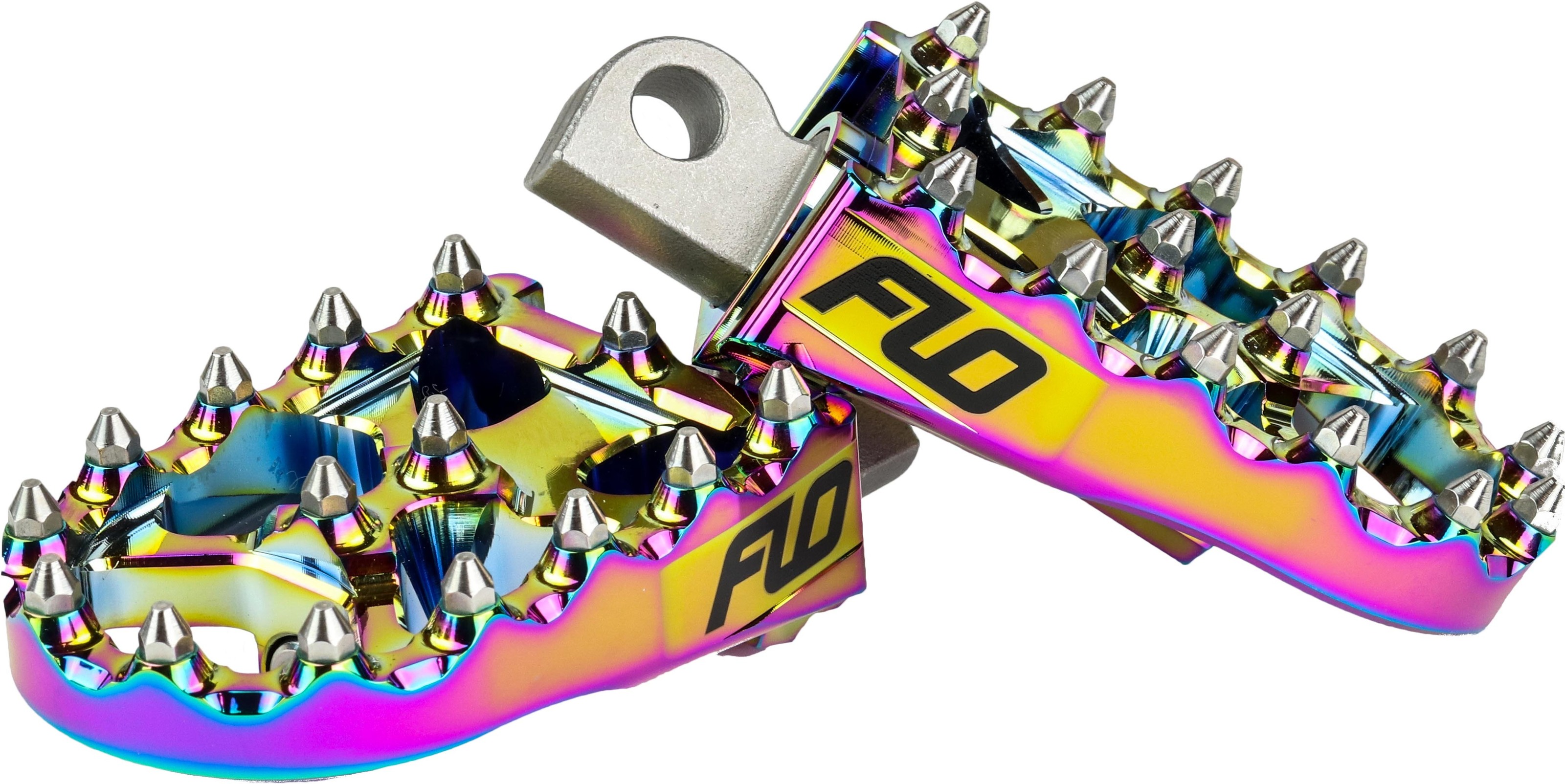 FLO Motorsports Moto Style Footpeg Set Jet Fuel 2x3.125 in Harley Davidson - Click Image to Close