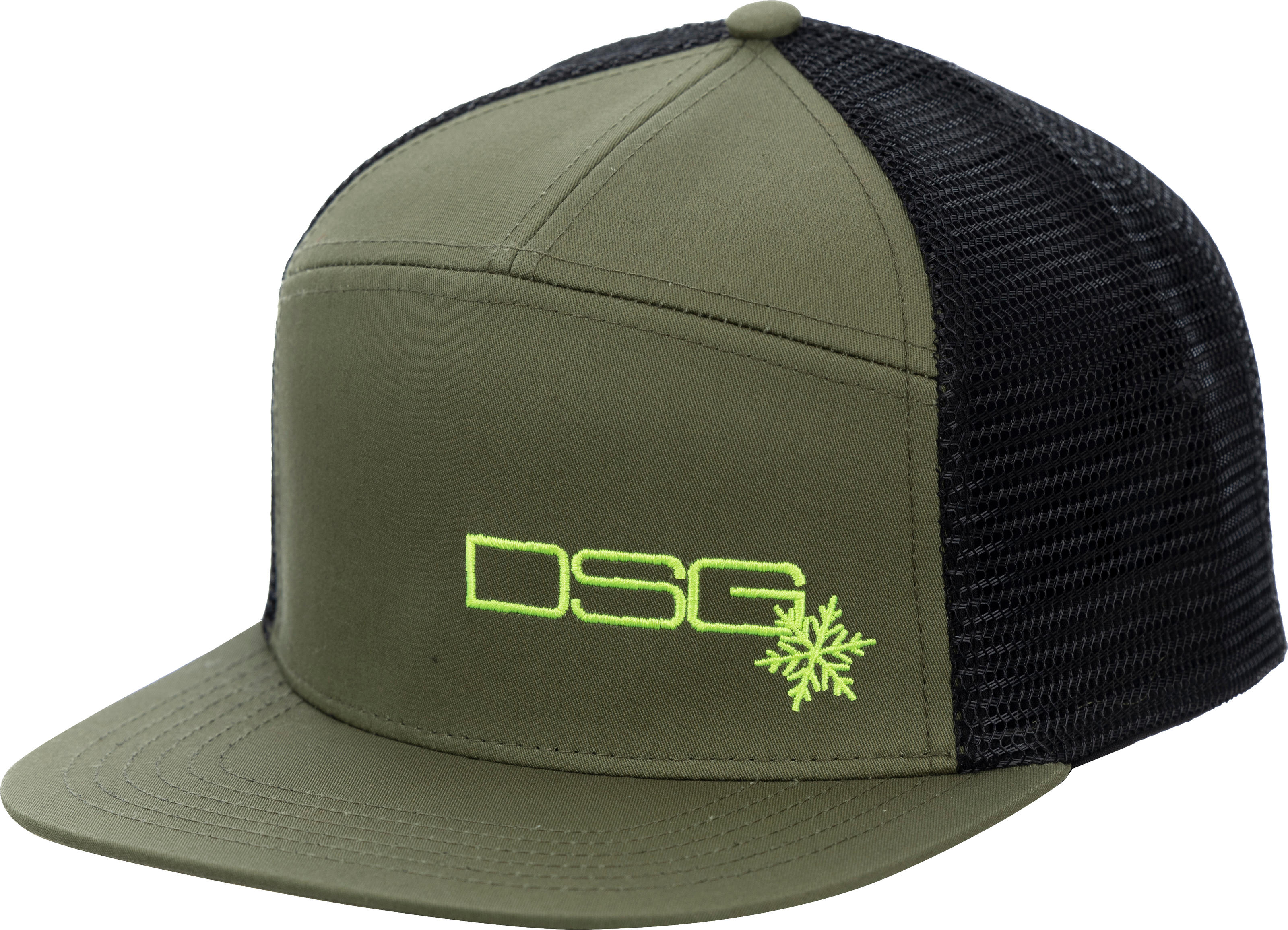 DSG Flat Brim Cap Fresh Olive Women's - Fresh olive flat brim cap for women - Click Image to Close