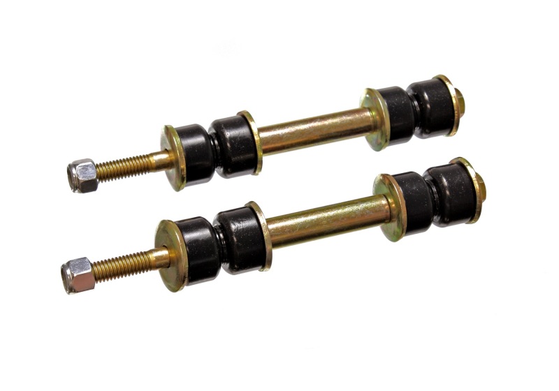 Black Fixed Length End Link Set, 2" - Fits 79-85 Mazda RX7, 79-82 626/MX6 - Click Image to Close