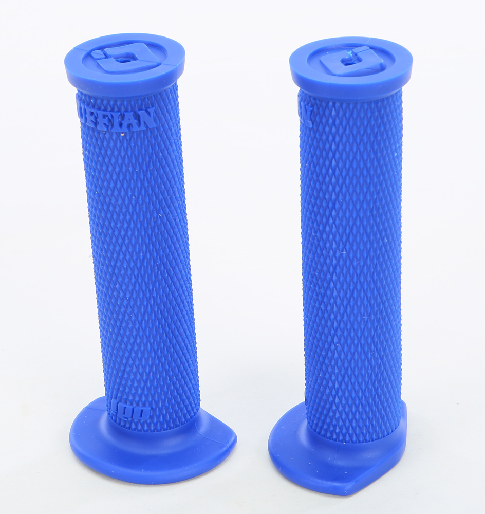 ODI Ruffian Single-Ply ATV Grips Blue - Durable ATV grips with knurled pattern - Click Image to Close