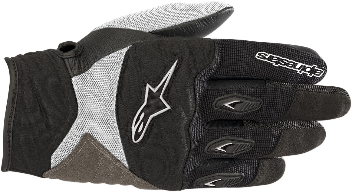 Women's Shore Street Riding Gloves Black/White Medium - Click Image to Close