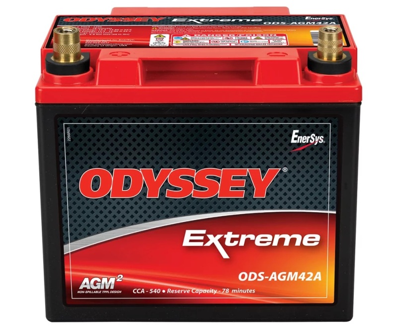 Odyssey ODS-AGM42A Extreme AGM Powersport Battery Replaces Group Size 26 - Extreme AGM battery with PC1200LT specs - Click Image to Close