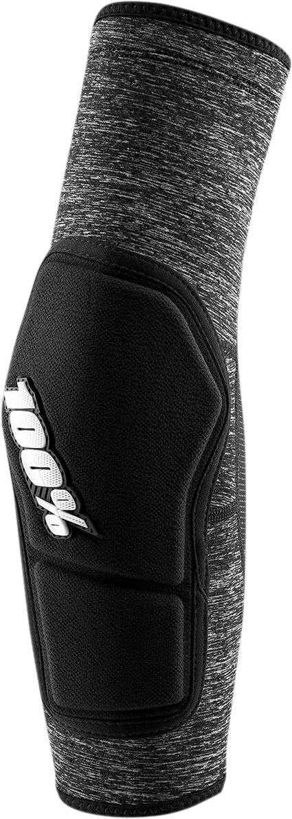 100% Ridecamp Elbow Guards Black Gray Adult Unisex Size S - Lightweight slip-on elbow guards for cycling - Click Image to Close