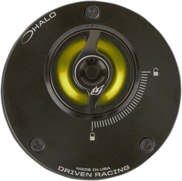 Driven Racing Halo Fuel Cap Gold - Click Image to Close