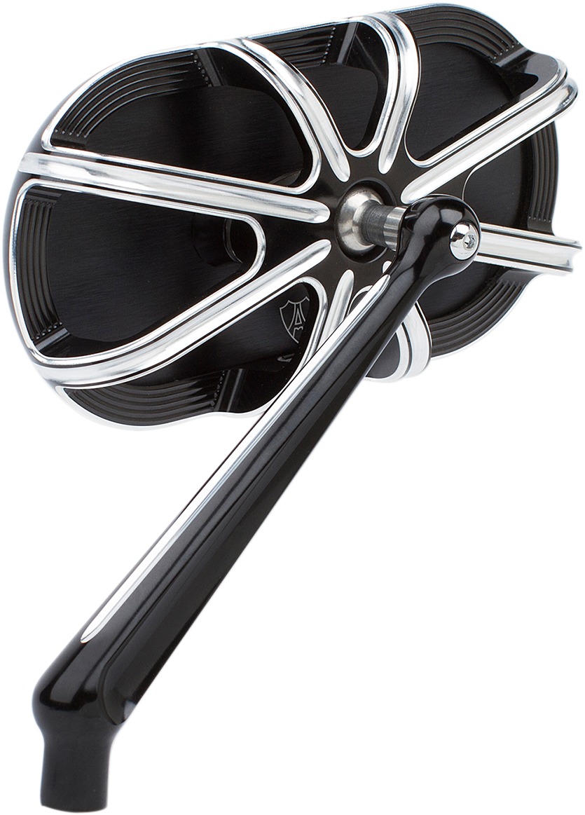 Arlen Ness 10-Gauge Left Mirror Black Aluminum - Click Image to Close