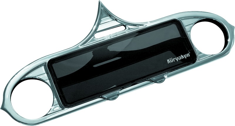 Kuryakyn Chrome Stereo Accent Fits 1996-2013 FL Touring Models - Click Image to Close