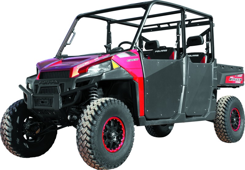 DragonFire Racing UTV Doors 4-Door Kit For 12-19 Polaris Ranger Crew - 4-door kit for Polaris Ranger Crew 570/900/1000 12-19 - Click Image to Close