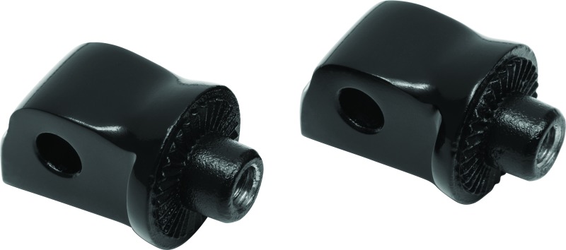 Splined Passenger Peg Adapter Black Tapered - Kuryakyn 8924 - Click Image to Close