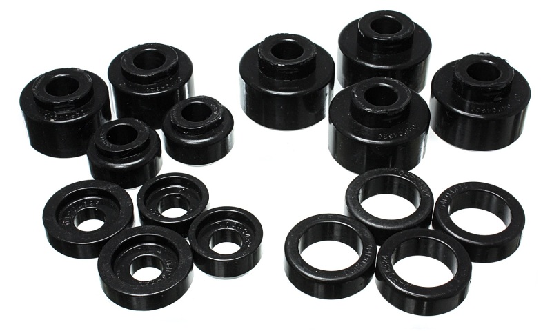 Body Mount Set Black Polyurethane Fits 99-07 Ford F-250/F-350 SD 2/4WD - Click Image to Close