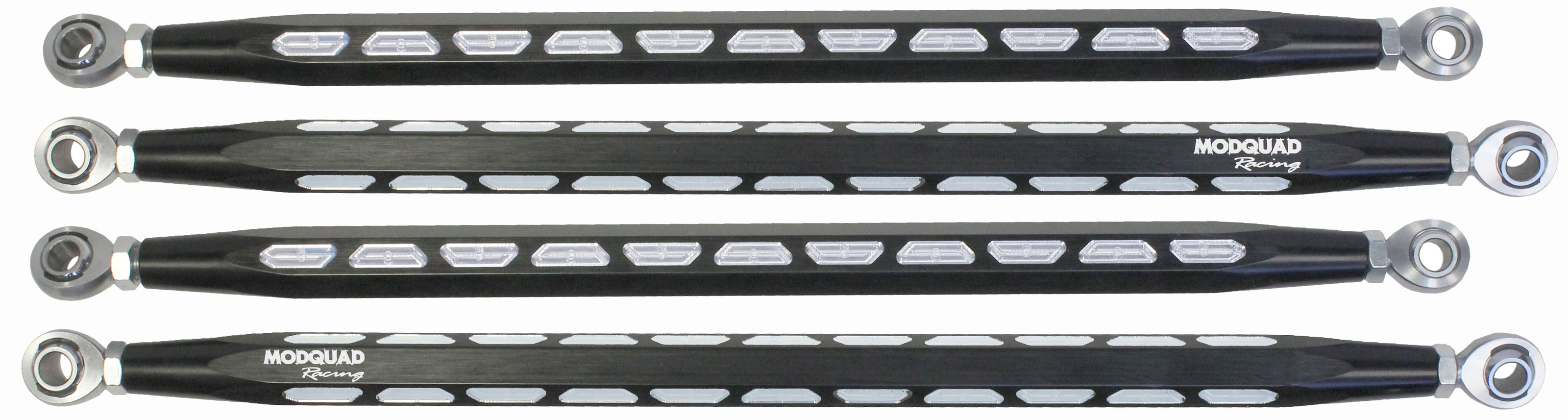 Modquad Extreme Hex Radius Rods Black 10mm Fits 14-17 Polaris RZR XP - Click Image to Close