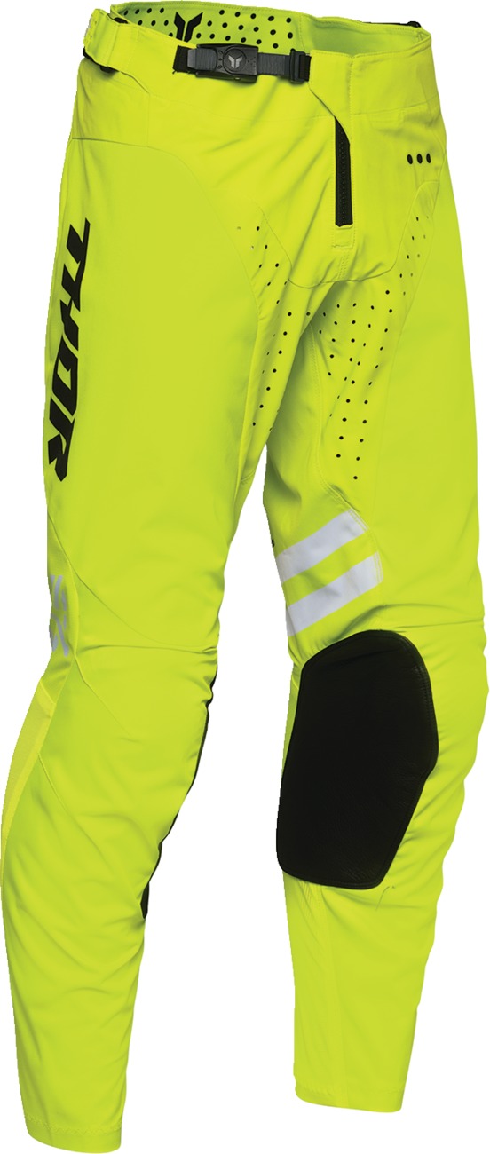 Thor Launchmode Dozer Pants Fluorescent Yellow Mens Size 32 - Men's off-road racewear pants, size 32, yellow - Click Image to Close