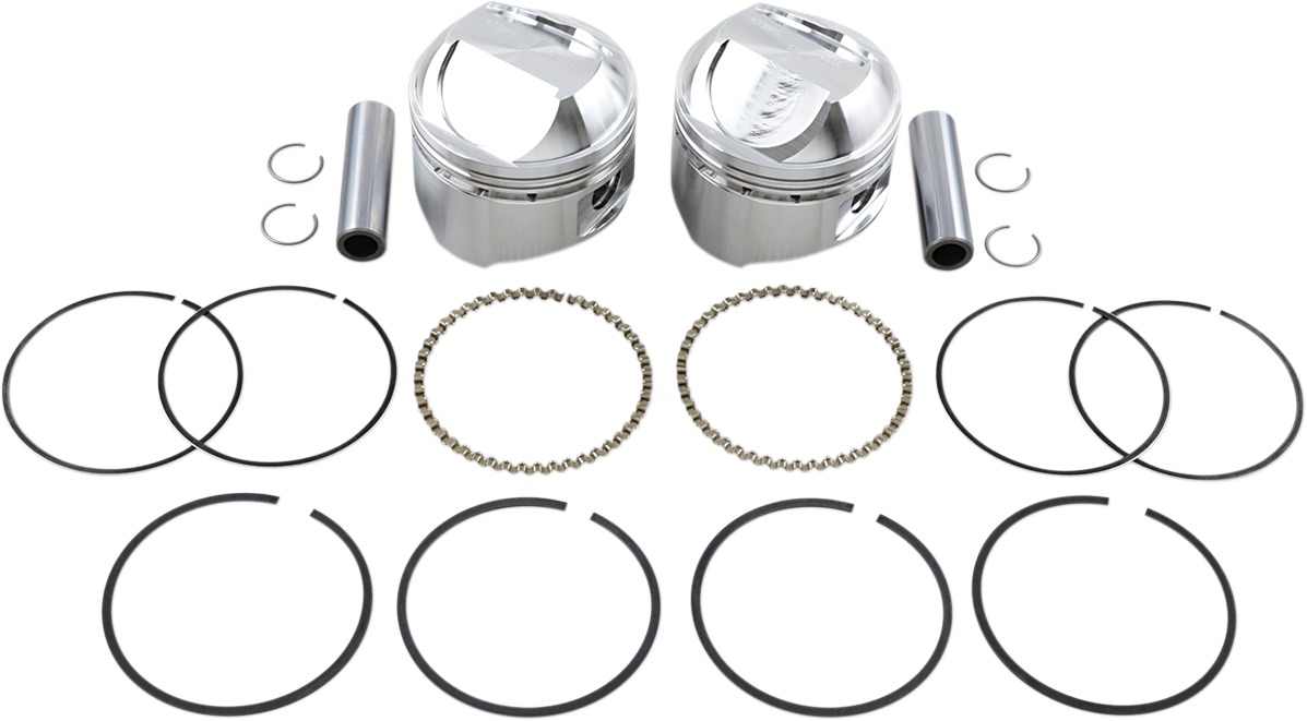 Wiseco Forged Pro Lite Piston Kit Std. Fits 78-84 Shovelhead - Click Image to Close