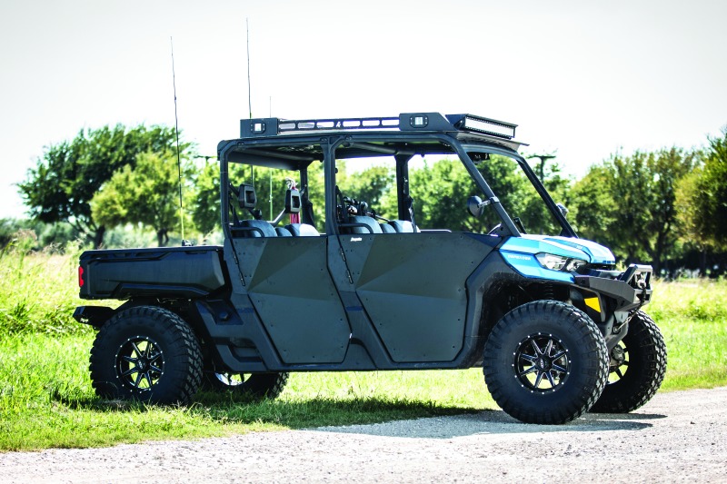 DragonFire Racing UTV Doors for 16-22 Can-Am Defender MAX, 4-Door Kit - Fits 16-22 Can-Am Defender MAX, 4-door UTV models - Click Image to Close