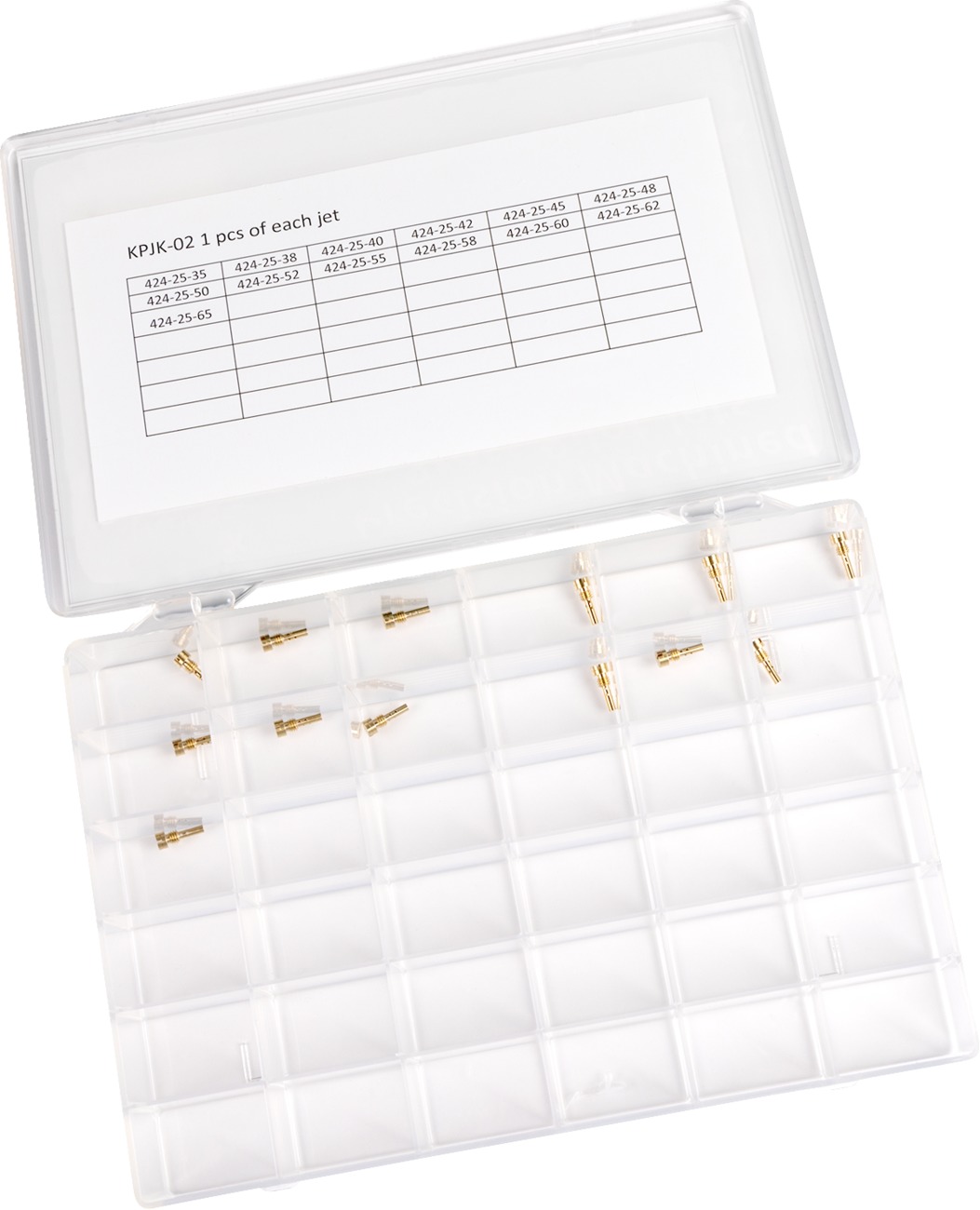 EBC Keihin 424-25B Carburetor Pilot Jet Selection Kit KPJK-02 - Pilot jet kit for Keihin 424-25B carburetors - Click Image to Close