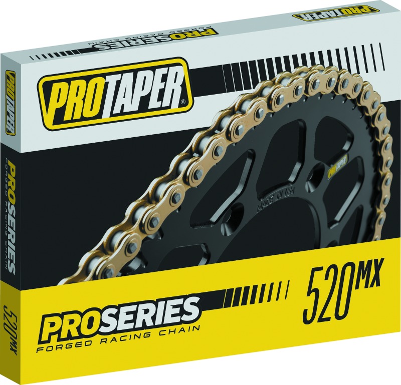 ProTaper Pro Series 520 Racing Chain 120L - Forged 520 chain, 120 links, gold finish - Click Image to Close