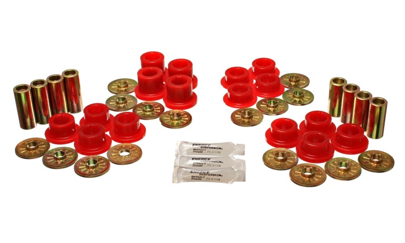 Red Rear Control Arm Bushing Set Fits 1992-2002 Dodge Viper - Click Image to Close