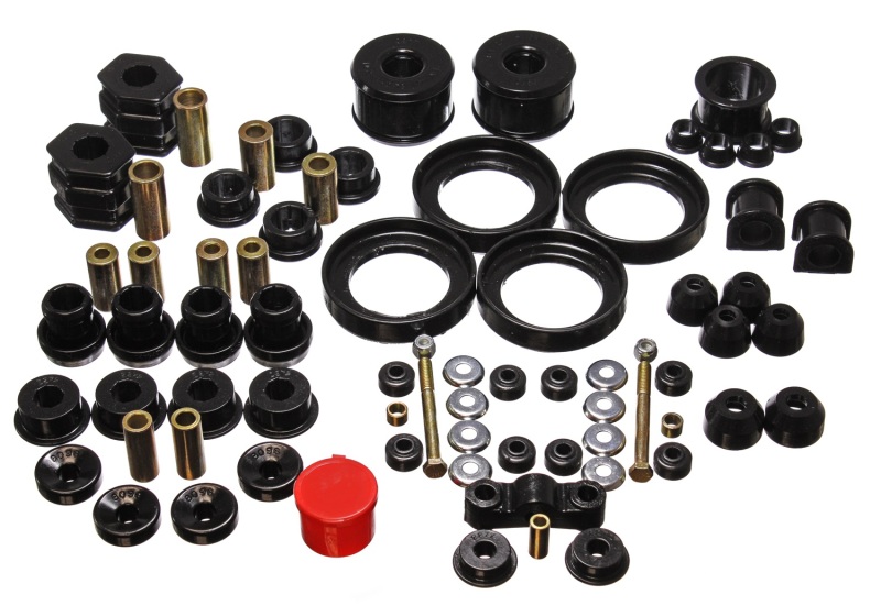 Energy Suspension Hyper-Flex Master Bushing Set Black Fits 96-00 Civic/CRX - Click Image to Close