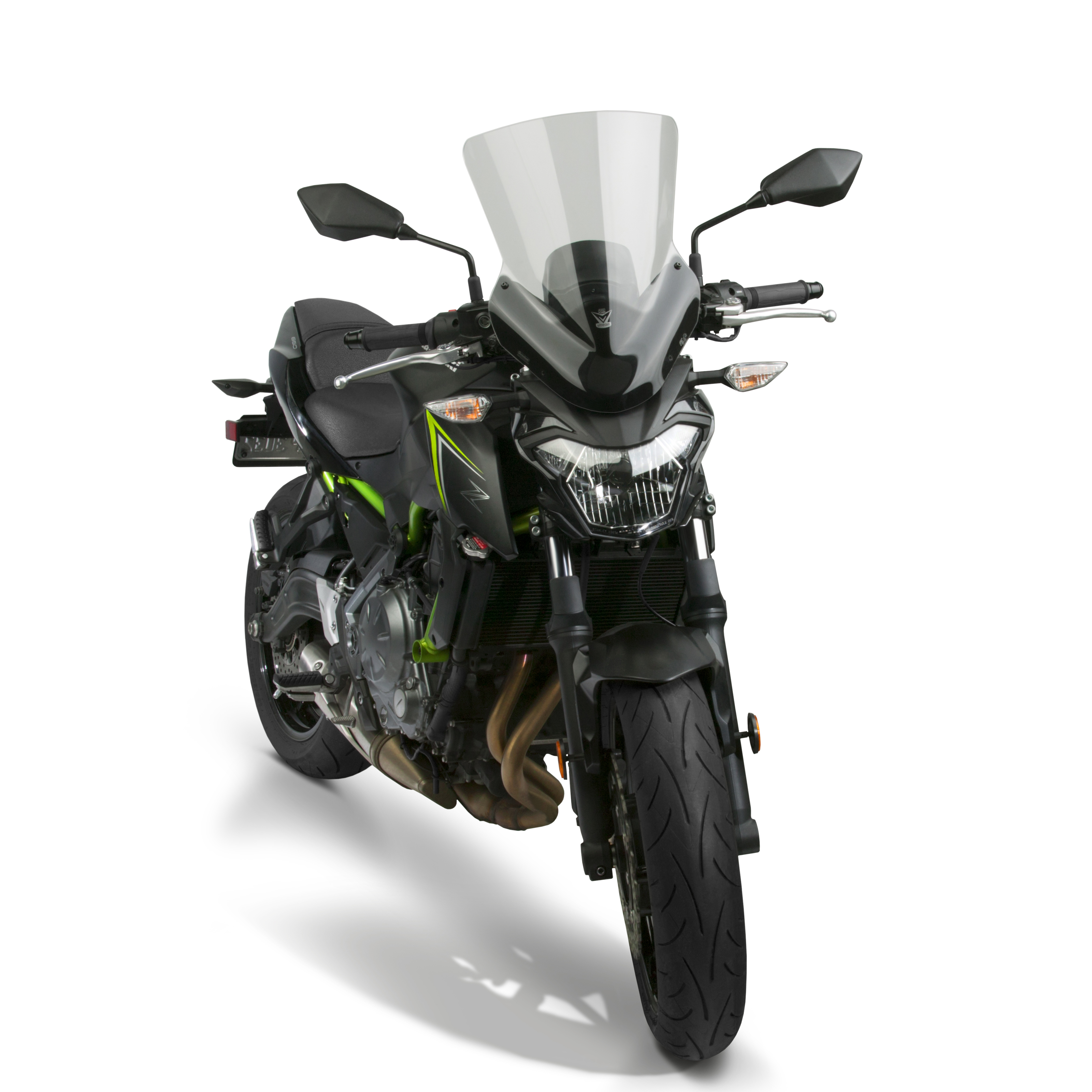 VStream Light Smoke Mid Windshield by National Cycle - Fits Kawasaki Z650 - Click Image to Close