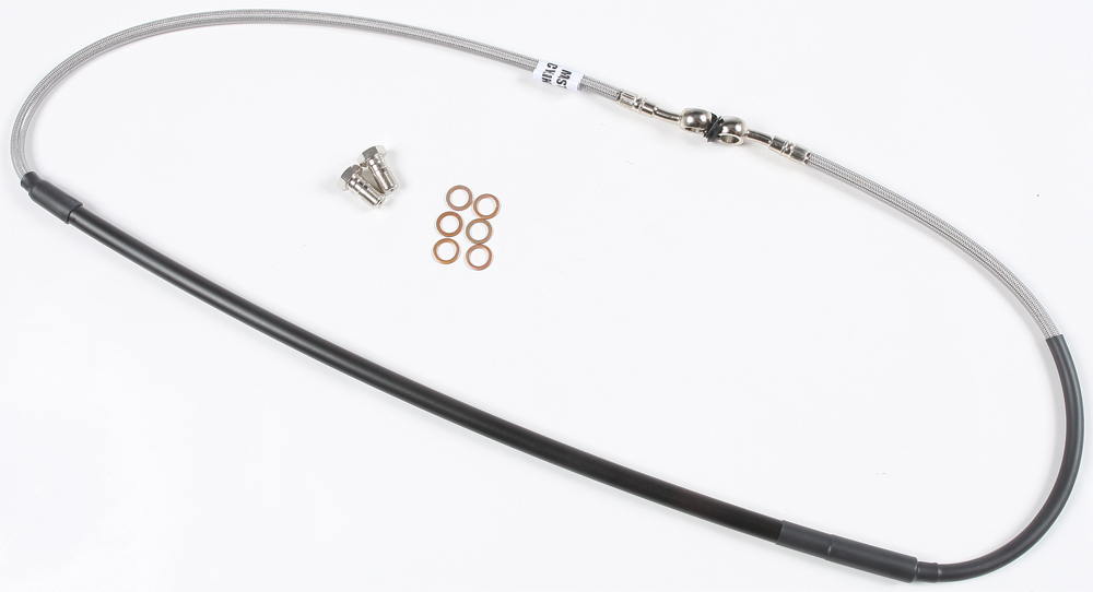 Stainless Steel Front Brake Line Kit - For 92-03 Honda CR125R & CR250R - Click Image to Close