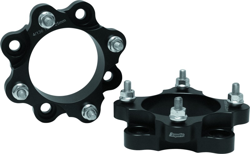 DragonFire Racing Wheel Spacer 1.5in 4/156 Black Pair - 1.5in wheel spacers 4/156 bolt pattern, pair - Click Image to Close