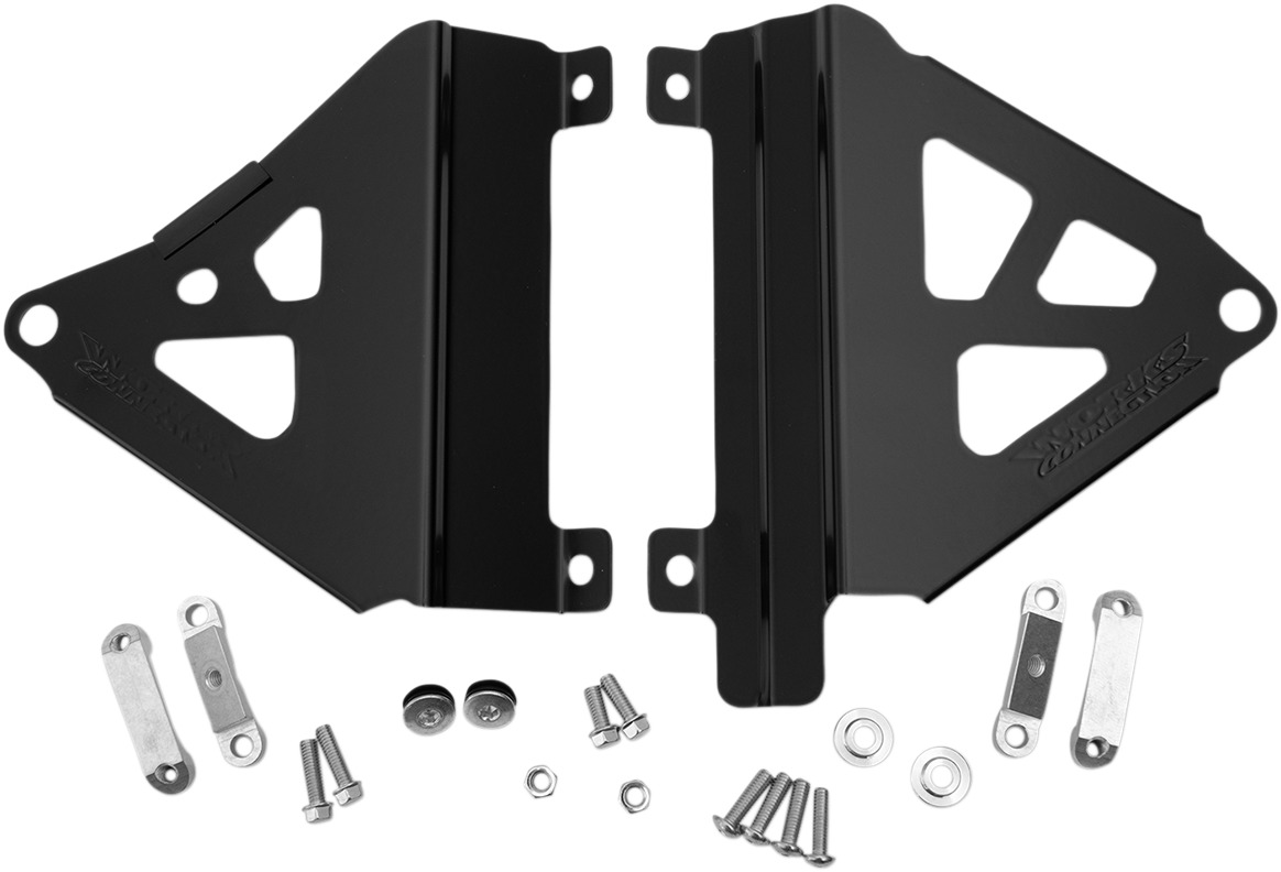 Black Radiator Braces For 19-25 CRF450X & -25 CRF450L/RL - Click Image to Close