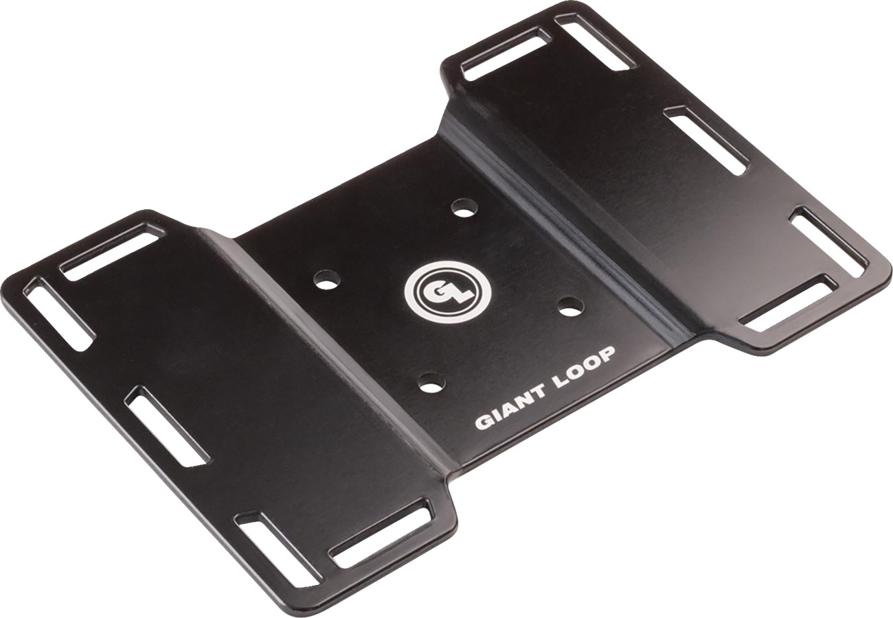 Giant Loop Tail Rack Black Universal Motorcycle Mount - Universal aluminum tail rack for dirt and dualsport bikes - Click Image to Close