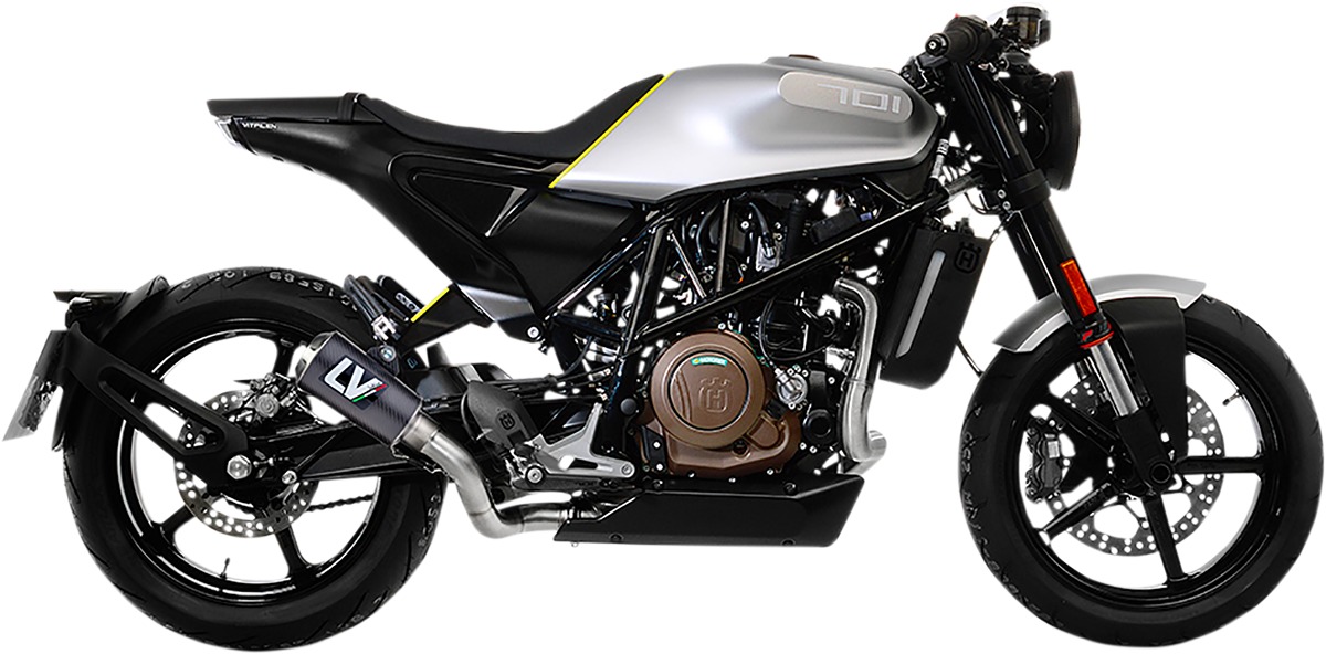 Leovince LV-10 Slip-On Muffler Husqvarna Vitpilen Svartpilen 401 - Slip-on muffler for Husqvarna Vitpilen/Svartpilen 401 - Click Image to Close