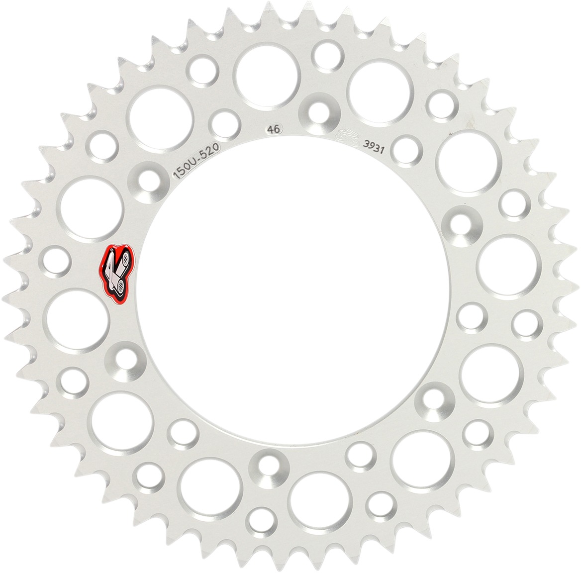 Renthal Ultralight 46T Rear Sprocket Silver 520 For 99-24 Yamaha YZ/WR - Click Image to Close