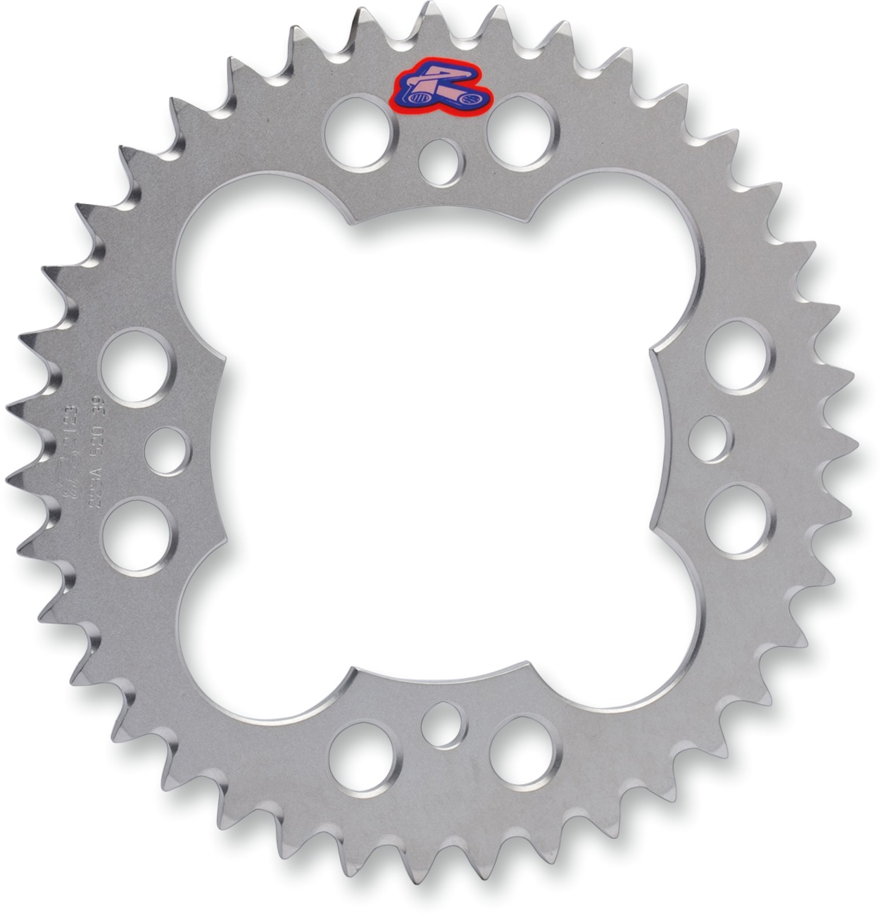 Rear Sprocket Grooved - Silver 520-38 Teeth - For 88-13 Honda TRX250R/ TRX300EX/X/ TRX450R - Click Image to Close