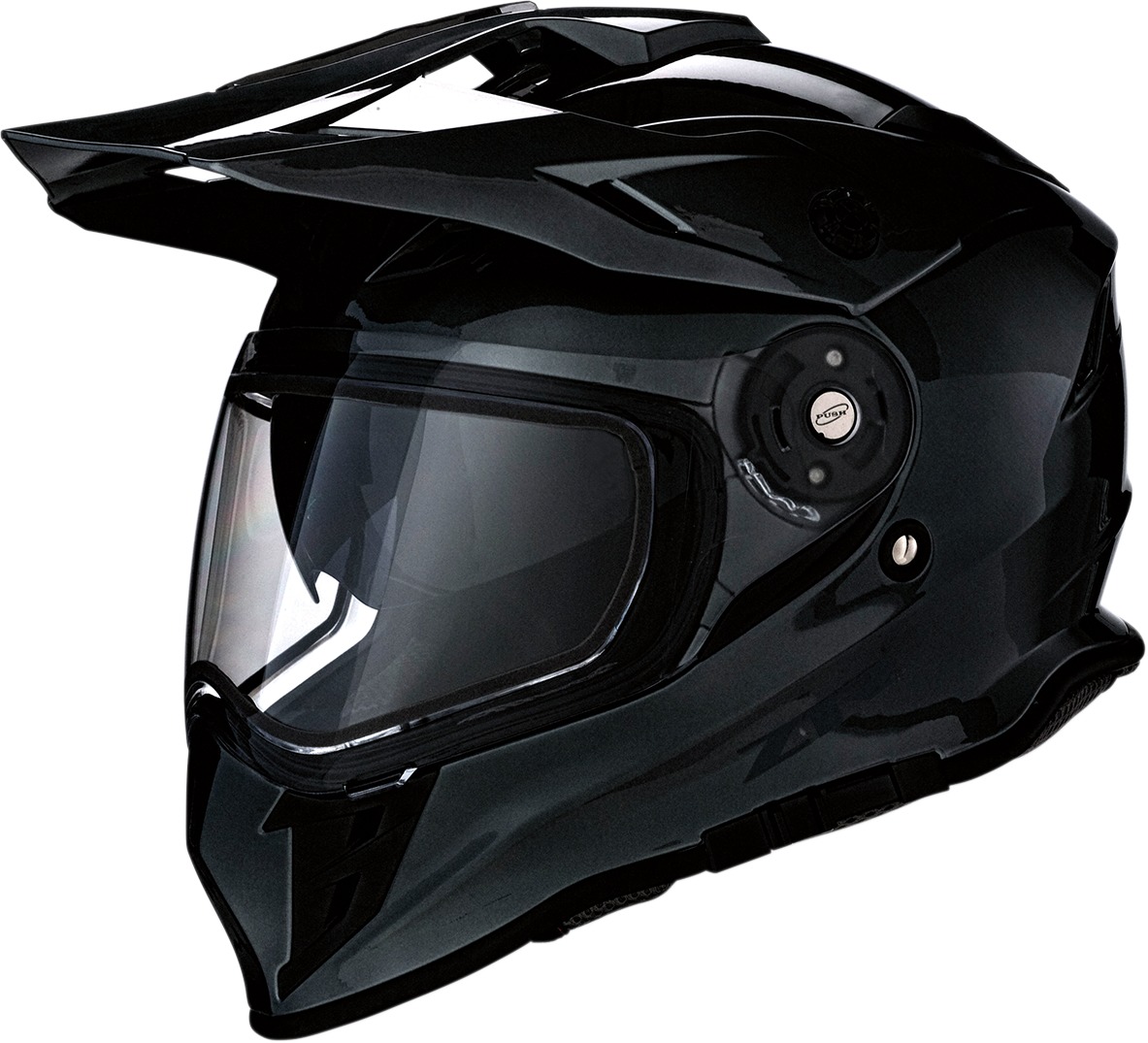 Range Solid Full Face Snow Helmet Gloss Black 2X-Large - Click Image to Close