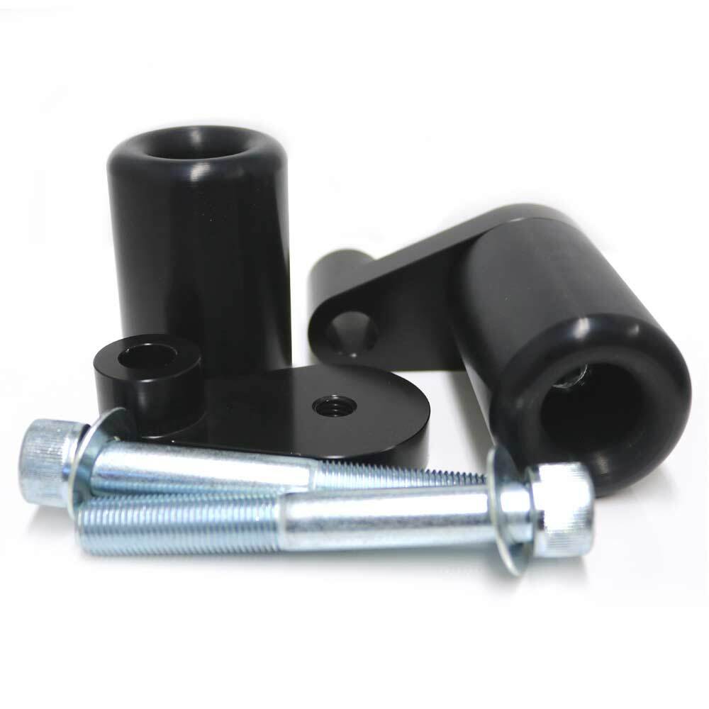Shogun No Cut Frame Sliders Black Fits 2024 Kawasaki Ninja 500 - Click Image to Close