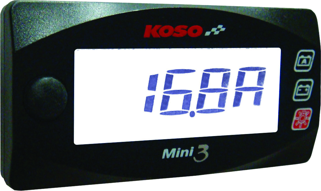 North America Mini 3-Amp and Volt Meter - Universal - Click Image to Close