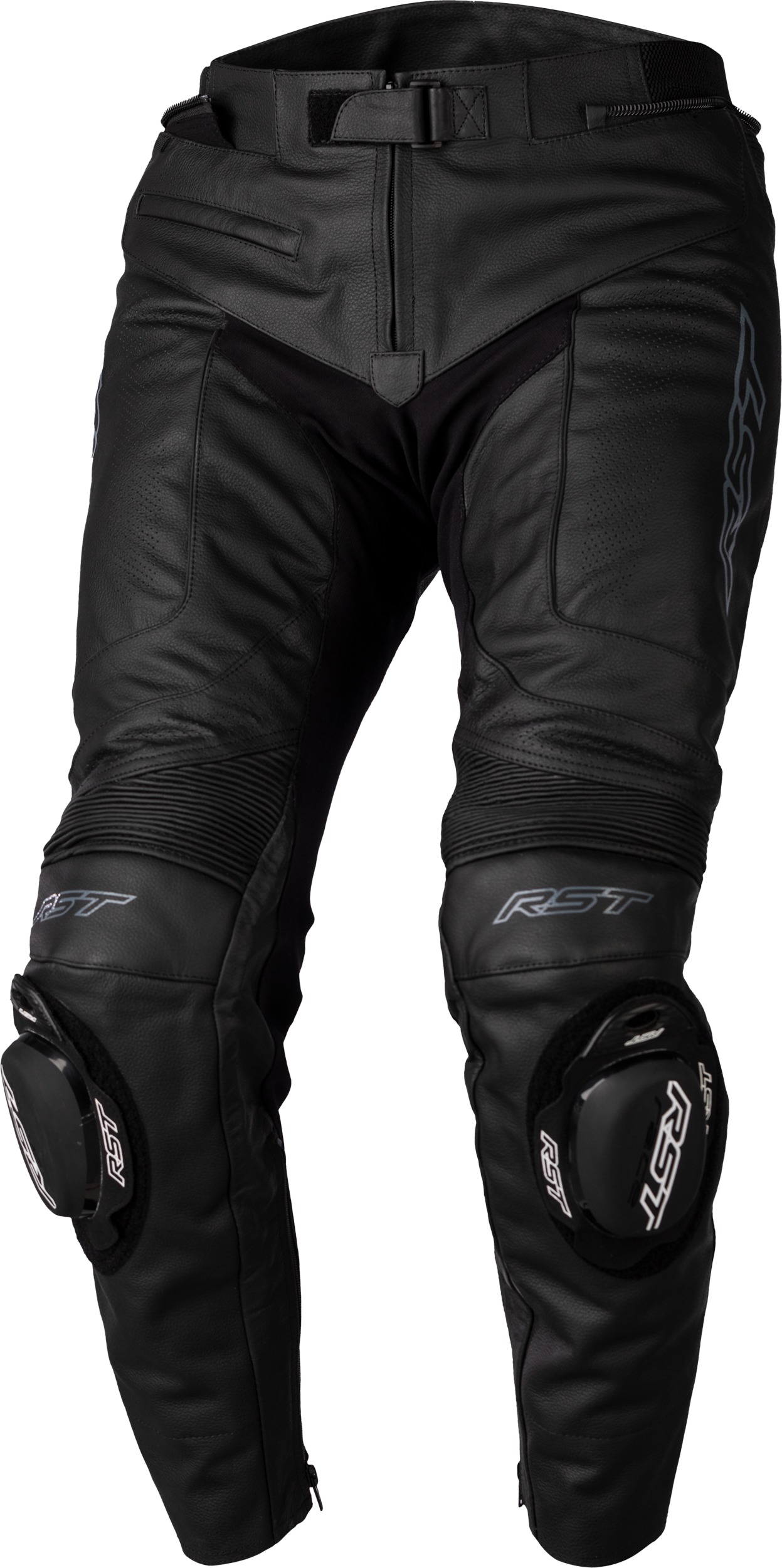 RST S1 CE Leather Pants Black/Black US 36 XL Men's - Men's leather riding pants, Black, Size 36 XL - Click Image to Close