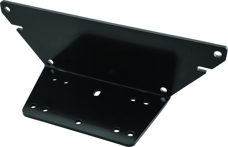 QuadBoss UTV Winch Mount Black Fits 19-22 Polaris Ranger Crew XP 1000 - Click Image to Close