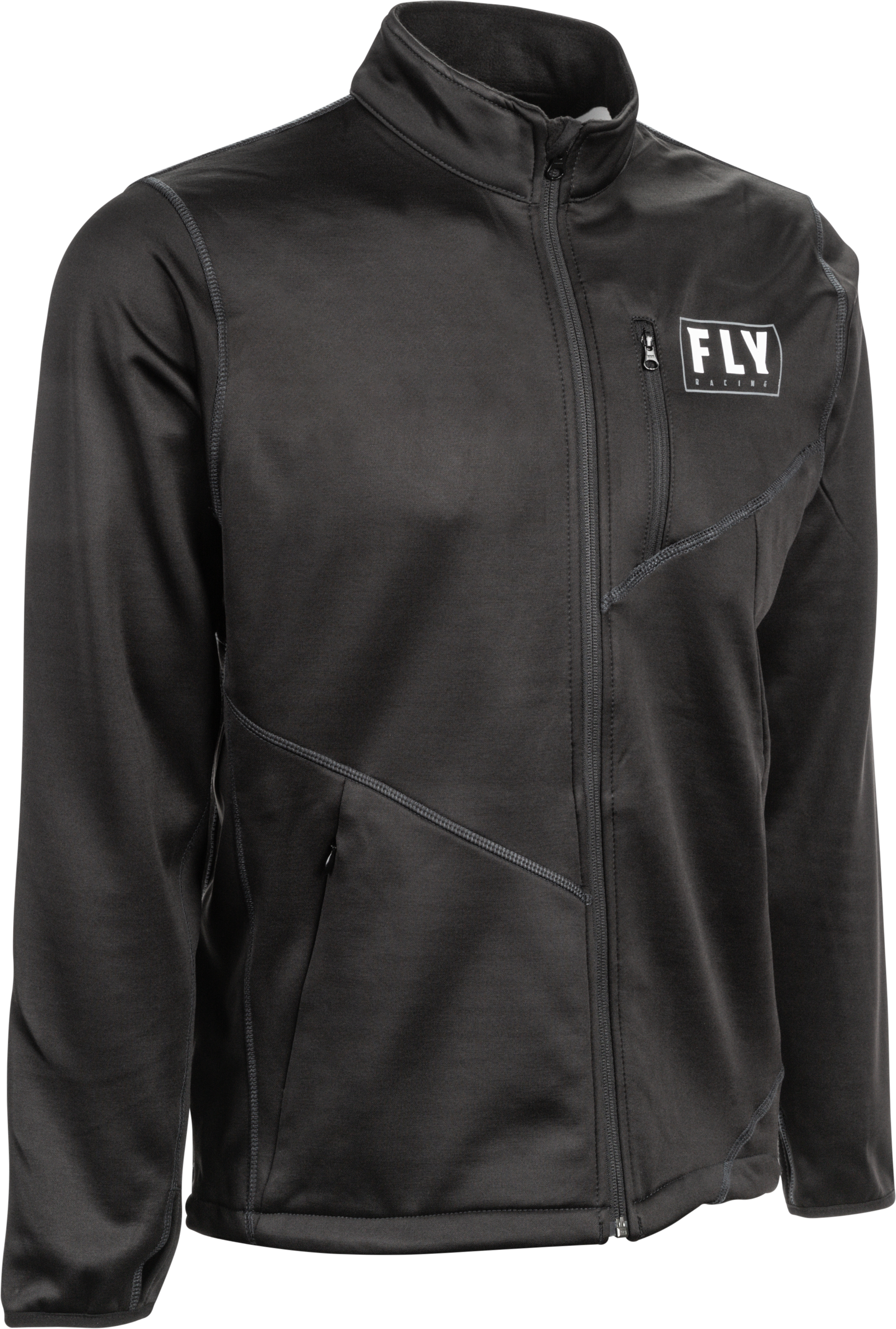 Fly Racing Mid-Layer Jacket Black Large - Mid-layer jacket for versatile use - Click Image to Close