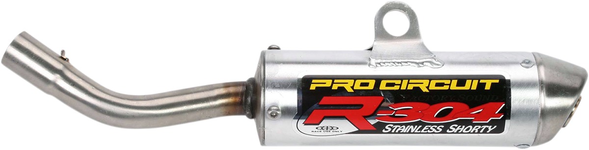 R-304 Shorty Aluminum Slip On Exhaust Silencer - For 02-07 Suzuki RM125 - Click Image to Close