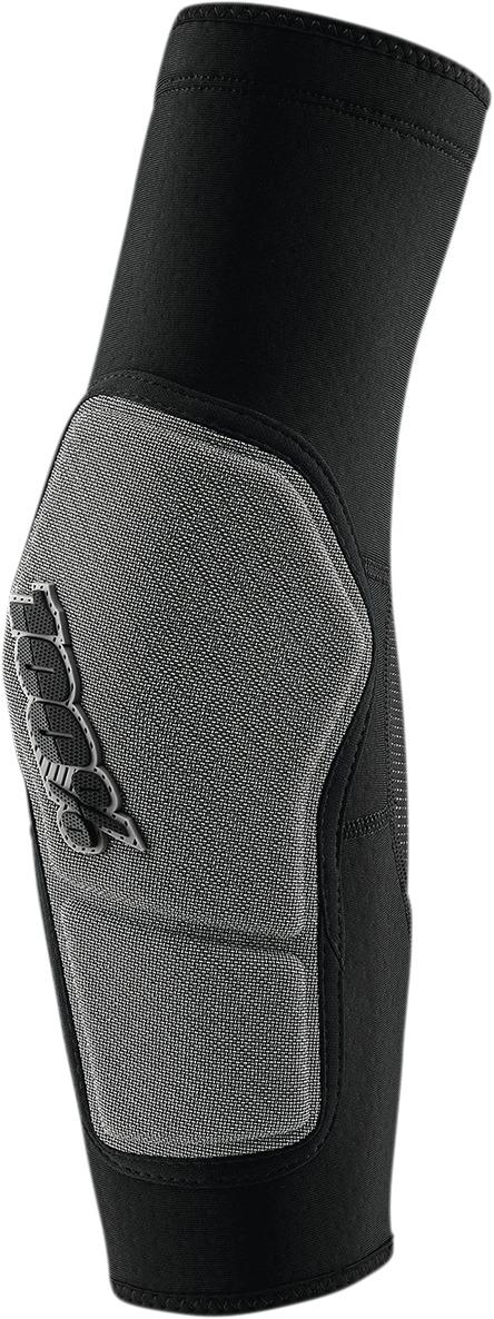 100% Ridecamp Elbow Guards Gray Black Adult Unisex Size S - Lightweight elbow guards for cycling, size S - Click Image to Close