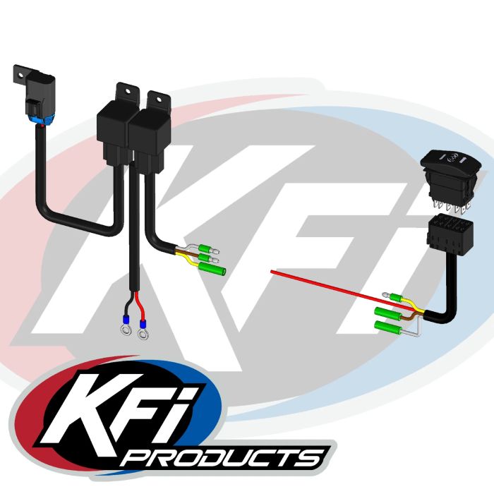 KFI Wire Harness for Hydraulic Actuator ACT203 with Rocker Switch - Wiring kit for KFI Hydraulic Actuator ACT203 - Click Image to Close