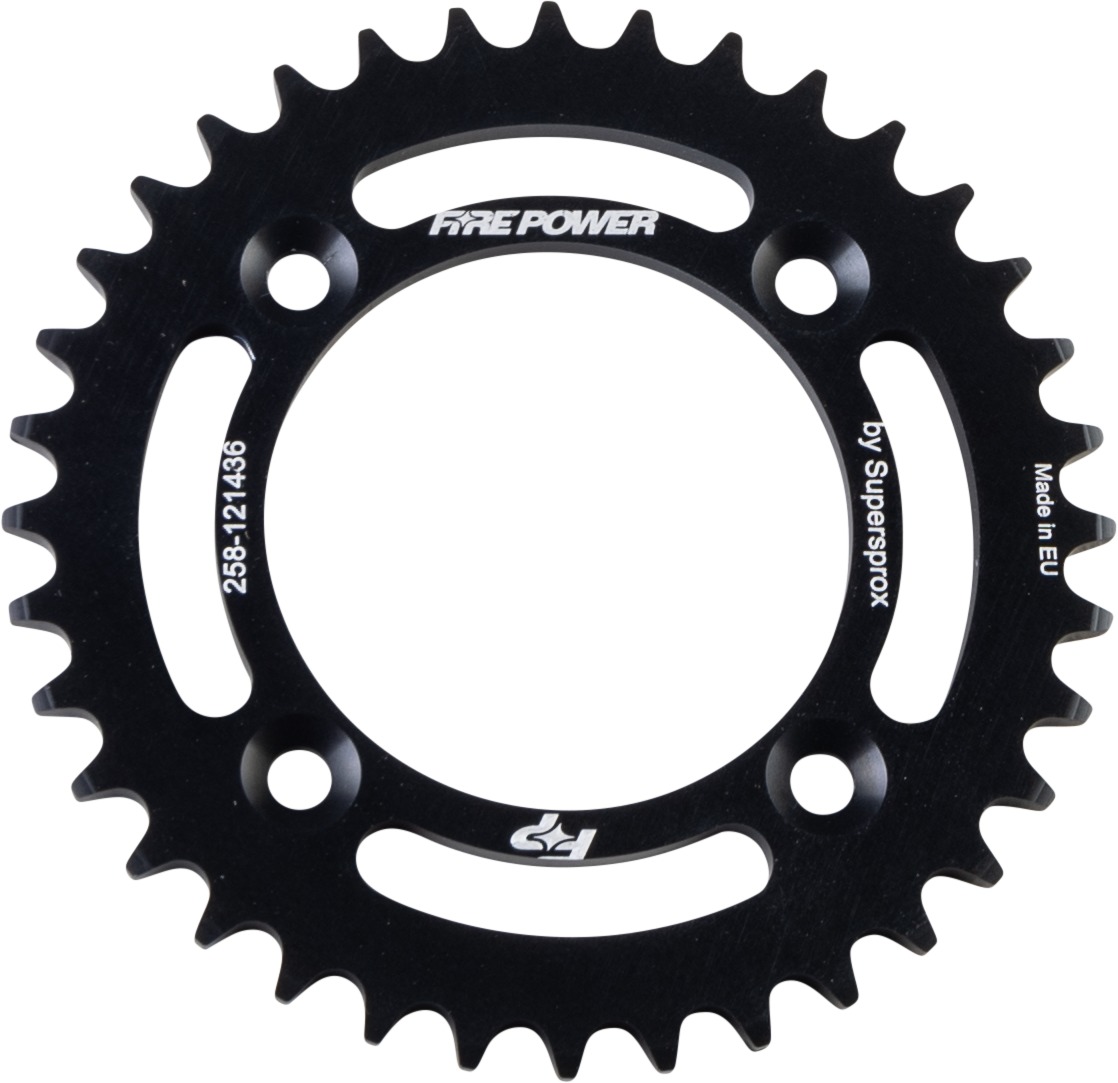 Fire Power Rear Sprocket Aluminum 36T Black For Honda CR60R 1983-1984 - 36 tooth aluminum rear sprocket For Honda CR60R 83-84 - Click Image to Close